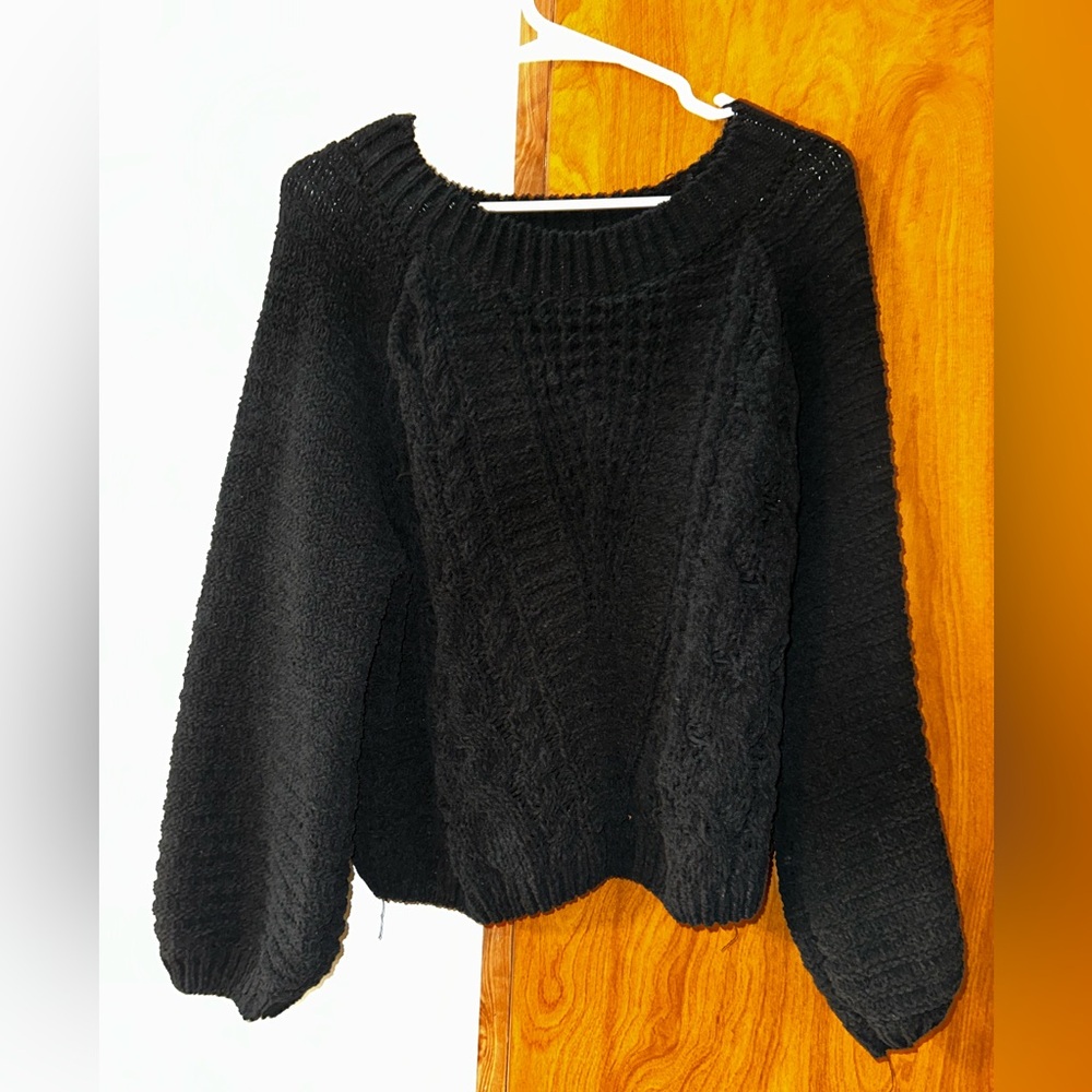 Classic Black Knit Sweater
